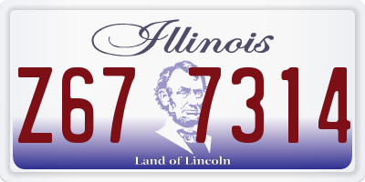 IL license plate Z677314