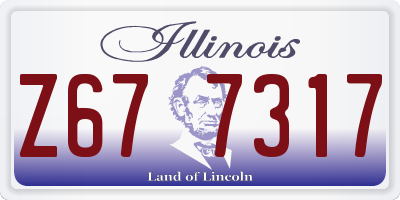 IL license plate Z677317