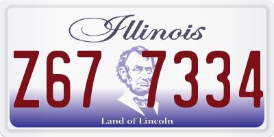 IL license plate Z677334