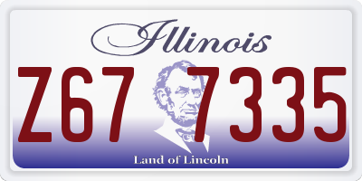 IL license plate Z677335