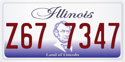 IL license plate Z677347