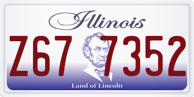 IL license plate Z677352