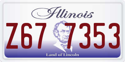 IL license plate Z677353