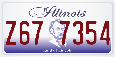IL license plate Z677354