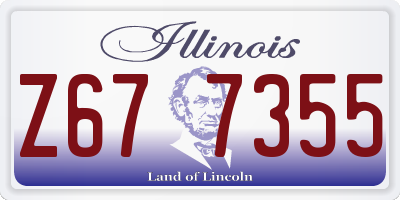 IL license plate Z677355