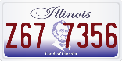 IL license plate Z677356