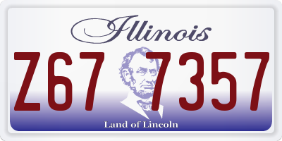 IL license plate Z677357
