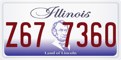 IL license plate Z677360
