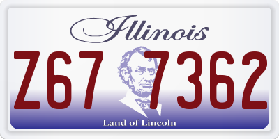 IL license plate Z677362