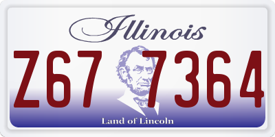IL license plate Z677364