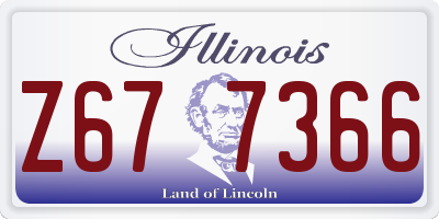 IL license plate Z677366