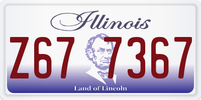 IL license plate Z677367