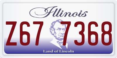 IL license plate Z677368