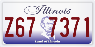 IL license plate Z677371