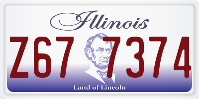 IL license plate Z677374