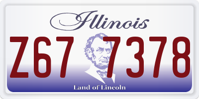 IL license plate Z677378