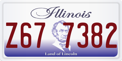 IL license plate Z677382