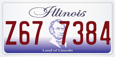 IL license plate Z677384