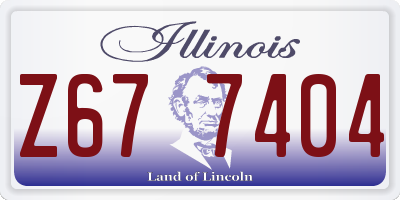 IL license plate Z677404