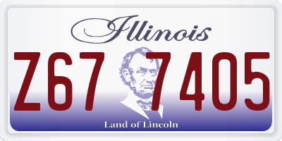 IL license plate Z677405