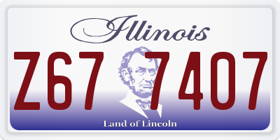 IL license plate Z677407