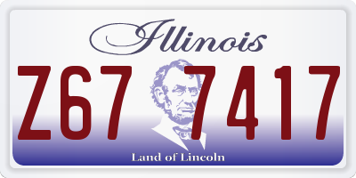 IL license plate Z677417