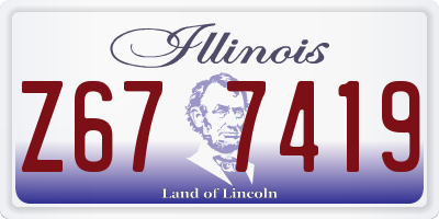 IL license plate Z677419