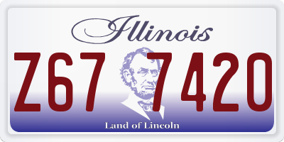 IL license plate Z677420