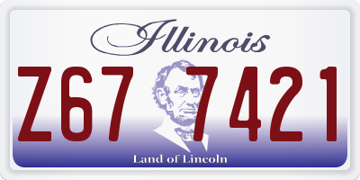 IL license plate Z677421