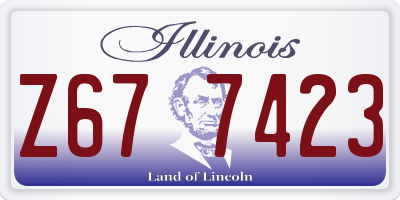 IL license plate Z677423