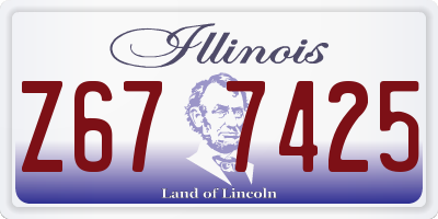 IL license plate Z677425