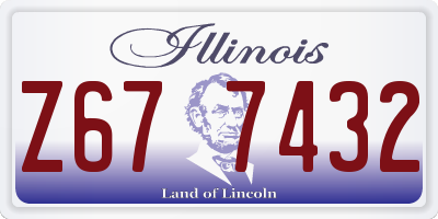 IL license plate Z677432