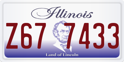IL license plate Z677433