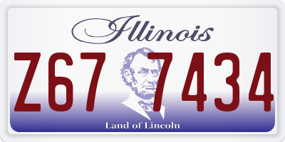 IL license plate Z677434