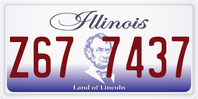 IL license plate Z677437