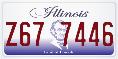 IL license plate Z677446