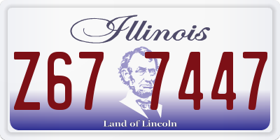 IL license plate Z677447