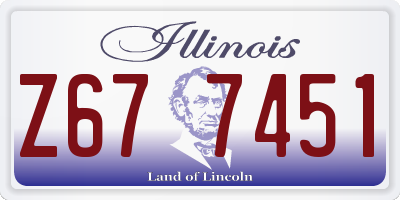 IL license plate Z677451