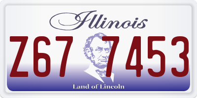 IL license plate Z677453