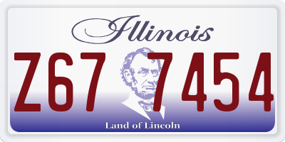 IL license plate Z677454
