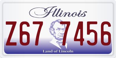 IL license plate Z677456