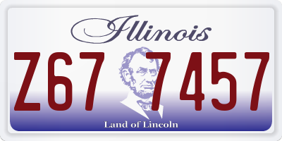 IL license plate Z677457