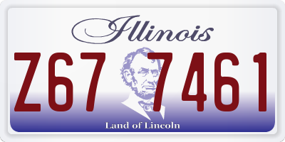 IL license plate Z677461