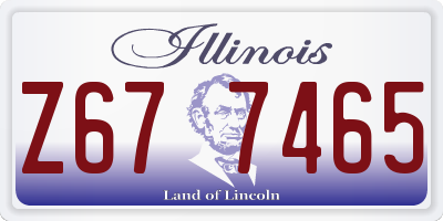 IL license plate Z677465