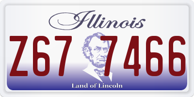 IL license plate Z677466