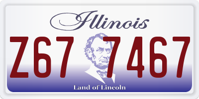 IL license plate Z677467