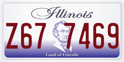 IL license plate Z677469