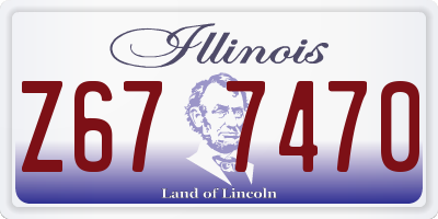 IL license plate Z677470