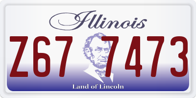 IL license plate Z677473
