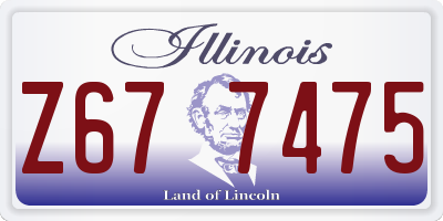IL license plate Z677475